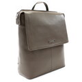 Šedohnedý mestský kožený batoh 311-1660-26