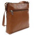 Hnedá kožená zipsová kabelka 212-3014-40