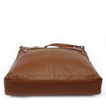 Hnedá kožená zipsová kabelka 212-3014-40