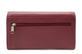 Bordovo červená dámska klopová kožená peňaženka 511-2018-32