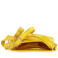 Žltá kožená zipsová kabelka 212-3013-86