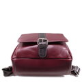 Červenočierny kožený batoh 311-1717-34/60