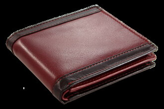 Černočervená pánská kožená peněženka 513-6022 31/60