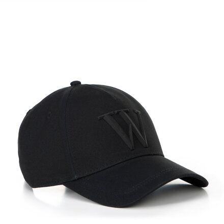 Bawełniana czapka z daszkiem unisex czarna 100-HF-006-1