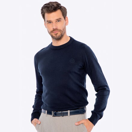 Bluza męska z bawełny granatowa M0-99-108-N