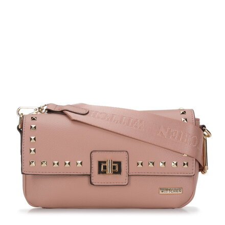 Damska listonoszka z nitowaną klapą 94-4Y-510-P