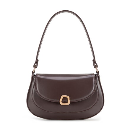 Damska minitorebka z imitacji skóry brązowa 101-4Y-436-4