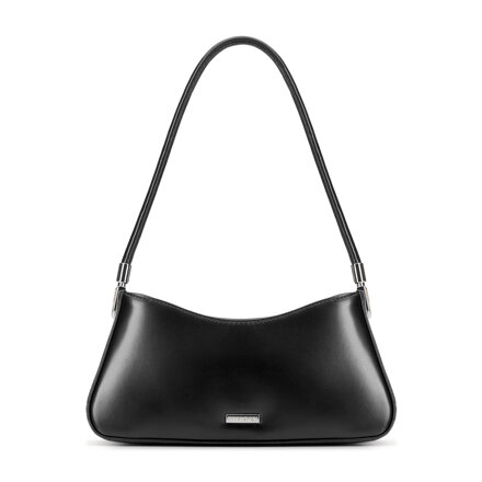 Damska torebka bagietka z imitacji skóry czarna 101-4Y-433-1