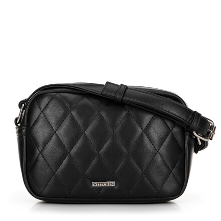 Dámska crossbody kabelka z imitácie kože, čierna 100-4Y-230-1