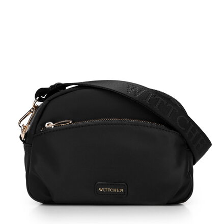 Dámska nylonová crossbody kabelka čierna 99-4Y-101-1