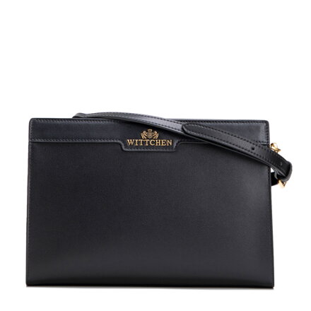 Damska torebka ze skóry naturalnej na ramię czarna 102-4E-615-1