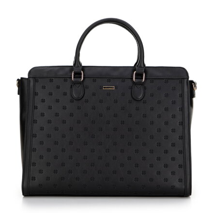 Damski kuferek z etui na laptopa 15,6'' czarno - złoty 99-4Y-230-1G