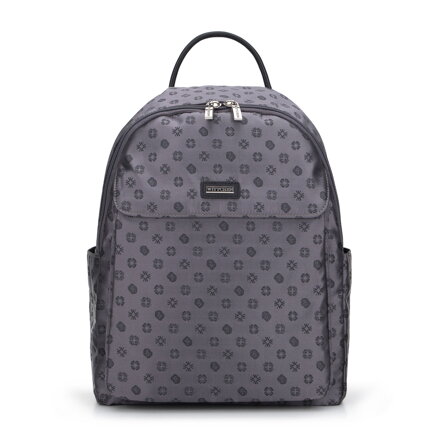 Dámsky žakárový batoh sivý 95-4-905-8
