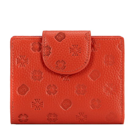 Dámska peňaženka z reliéfnej kože oranžová 99-1E-362-6 Dámska peňaženka z reliéfnej kože oranžová 99-1E-362-6