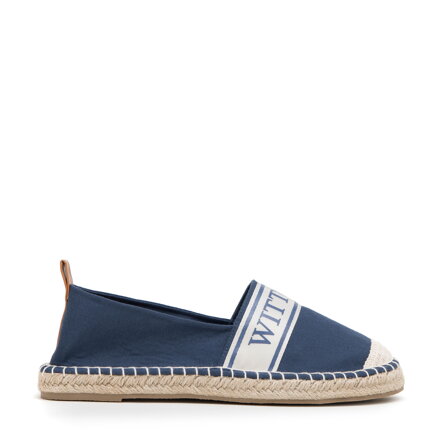 Damskie espadryle z lamówką z napisem WITTCHEN 98-DP-802-N