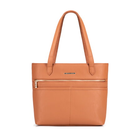 Dámska shopper kabelka z ekokože s elegantnými detailmi