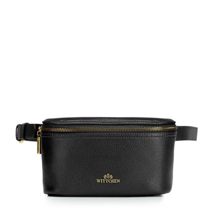Elegancka nerka damska ze skóry naturalnej czarna 103-3E-628-1