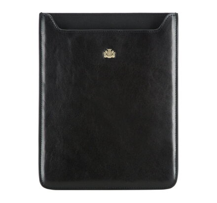Etui na tablet skórzane z herbem czarne 10-2-132-1