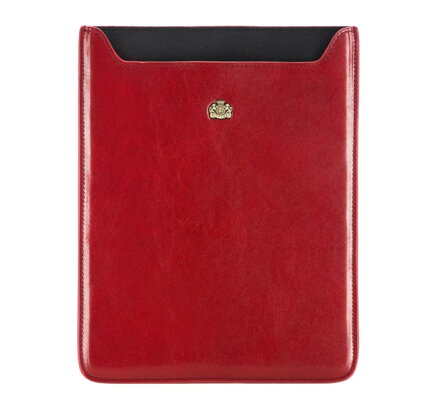 Etui na tablet skórzane z herbem czerwone 10-2-132-3