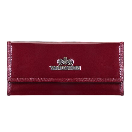 Etui na klucze lakierowane bordowe 14-2L-013-3