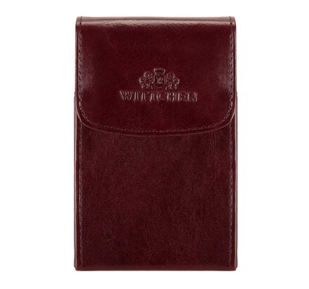 Etui na wizytówki skórzane metalowe 21-2-151-9