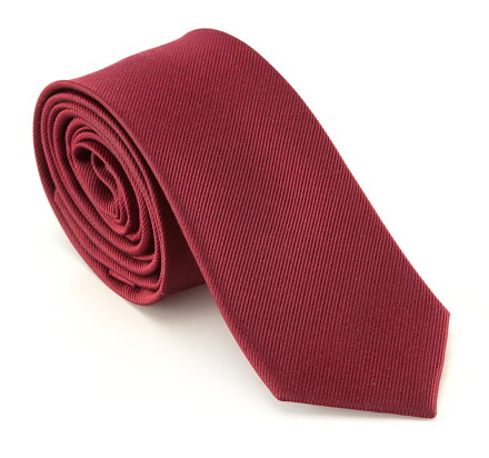 Krawat męski z jedwabiu klasyczny King Silk bordowy 85-7K-010-2