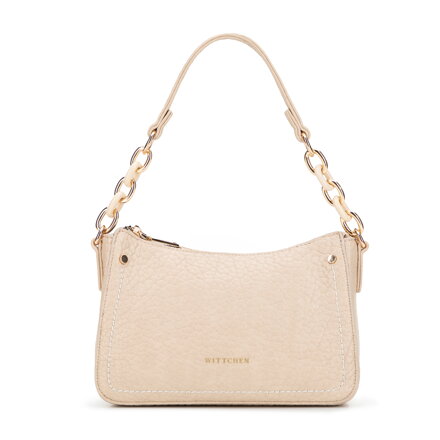 Mała torebka bagietka z ekoskóry kremowa 101-4Y-708-0