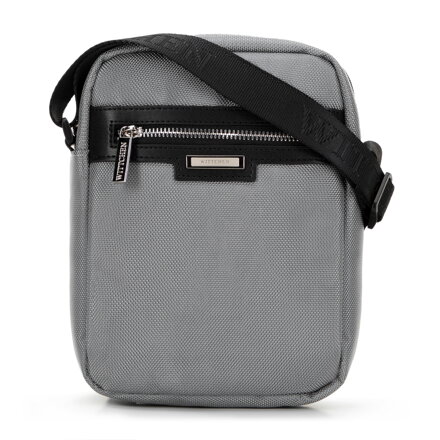 Pánska klasická crossbody taška sivá 100-4U-906-8