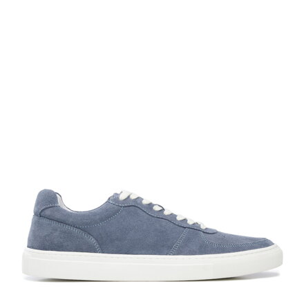 Męskie sneakersy zamszowe klasyczne niebieskie 96-M-710-N