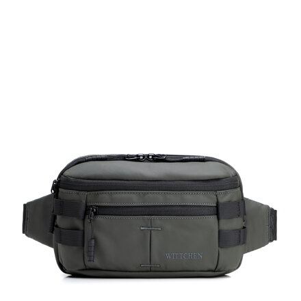 Nerka męska z ochroną RFID khaki 102-3P-807-8