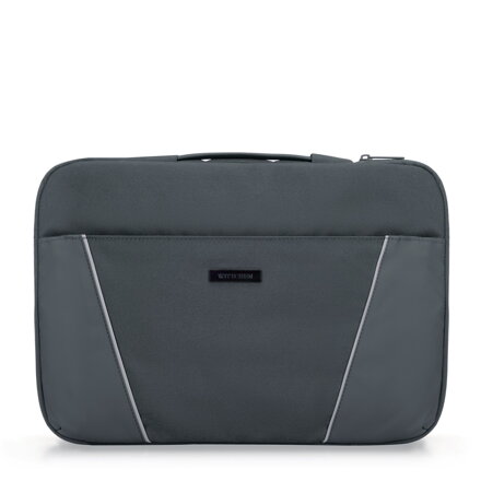 Pokrowiec na laptopa 15'' z ukośnymi przeszyciami szary 99-2Y-302-01
