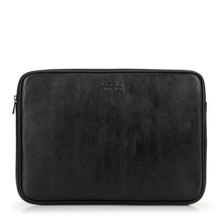 Pokrowiec na laptopa 15,6” ze skóry naturalnej czarny 16-2-001-1