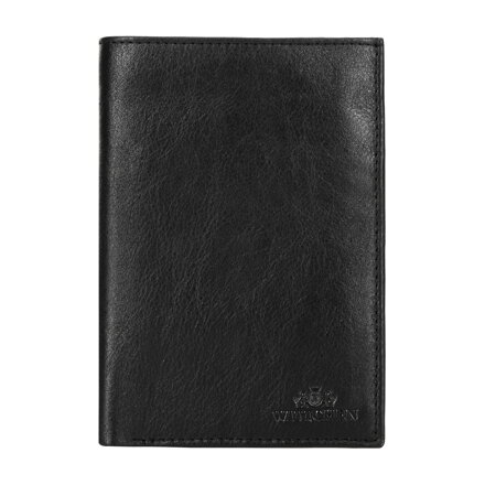 Męski portfel skórzany duży czarny 14-1-608-11L