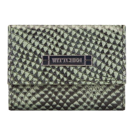 Damski portfel ze skóry lizard dwustronny 26-1-417-1