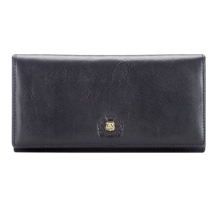 Damski portfel ze skóry z herbem duży 10-1-075-NM