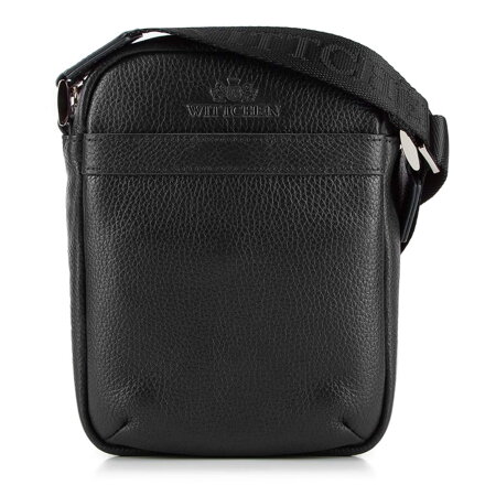 Pánska kožená crossbody taška jednoduchá 20-3-059-1H