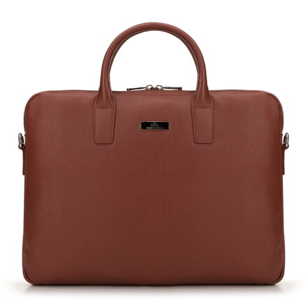 Torba na laptopa 11’’/12’’ skórzana klasyczna brązowa 98-3U-901-4