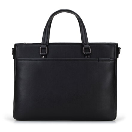 Torba na laptopa 13” z ekoskóry prosta czarna 95-3P-004-1D