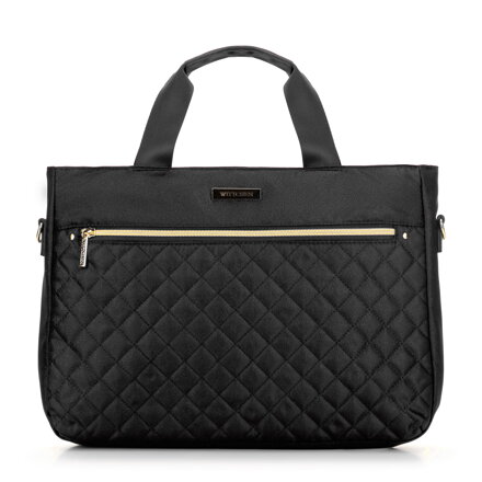 Torba na laptopa 14'' biznesowa z pikowaniem czarna 99-4Y-301-10