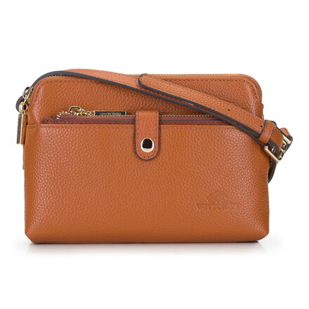 Damska listonoszka skórzana z etui w kieszonce 92-4E-654-5