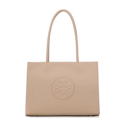 Torebka shopperka z tłoczonym monogramem 98-4Y-305-9