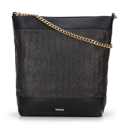 Torebka worek z plecionką na łańcuszku 94-4Y-217-1