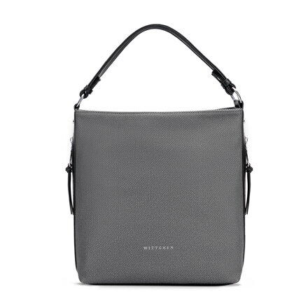 Damska torebka na ramię z rączką z ekoskóry czarna 101-4Y-715-1