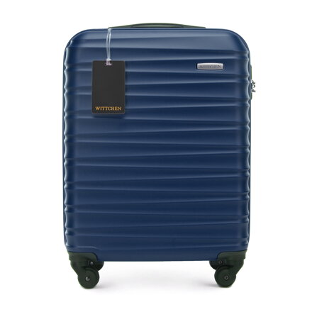 Mała walizka z ABS-u i identyfikator z logo granatowa 56-3A-311-91Z5