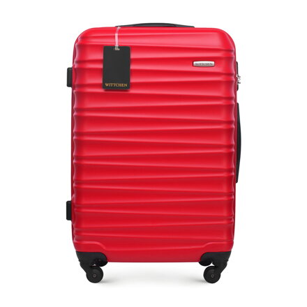 Średnia walizka z ABS - u i identyfikator z logo czerwona 56-3A-312-35Z5