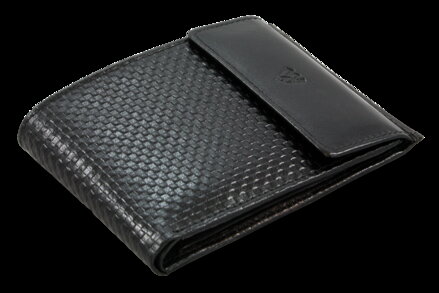 Černá kožená pánská peněženka s klopnou 513-2972-60