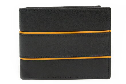 Čierna kožená peňaženka - dokladovka 513-1302-60/86