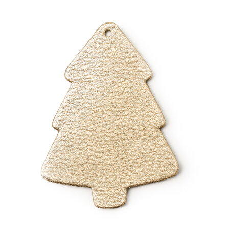 Zlatá vianočná ozdoba stromček 619-1215-01