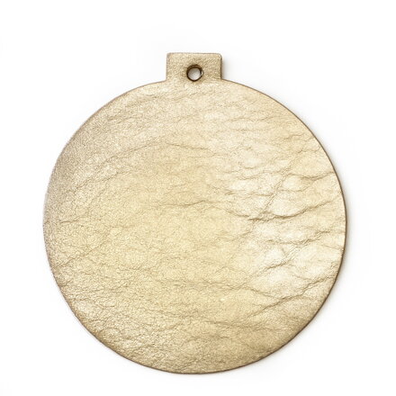 Zlatá vianočná ozdoba banka 619-1211-01