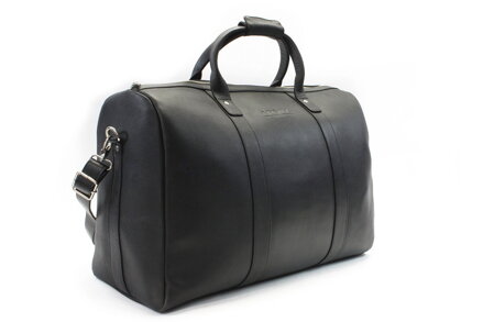 Čierna kožená cestovná taška 217-3232-60